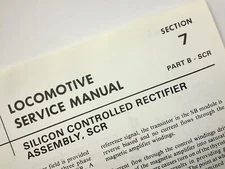 Silicon Controlled Rectifier Assembly Locomotive Service Manual SD402 1983 AA230