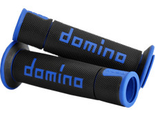 Domino "A450" Sportbike Grips Black/Blue  Open 