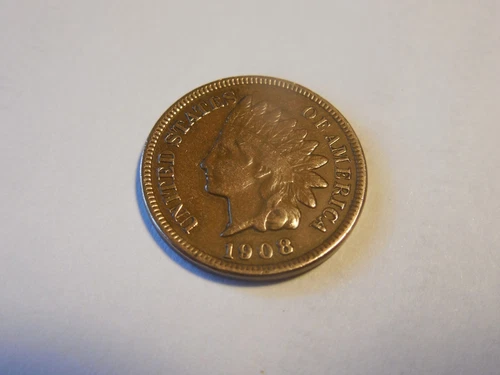 1908 Indian Head Penny in VF+ condition.  Beautiful coin.  But you decide!!!