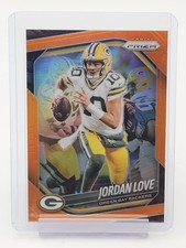 JORDAN LOVE 2025 PANINI PRIZM ORANGE /249 #82 GREEN BAY PACKERS FOOTBALL Q2091