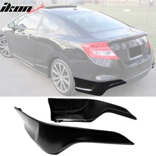Fits 12-13 Honda Civic Coupe Si HFP Style Rear Bumper Lip Side Apron Splitter PU