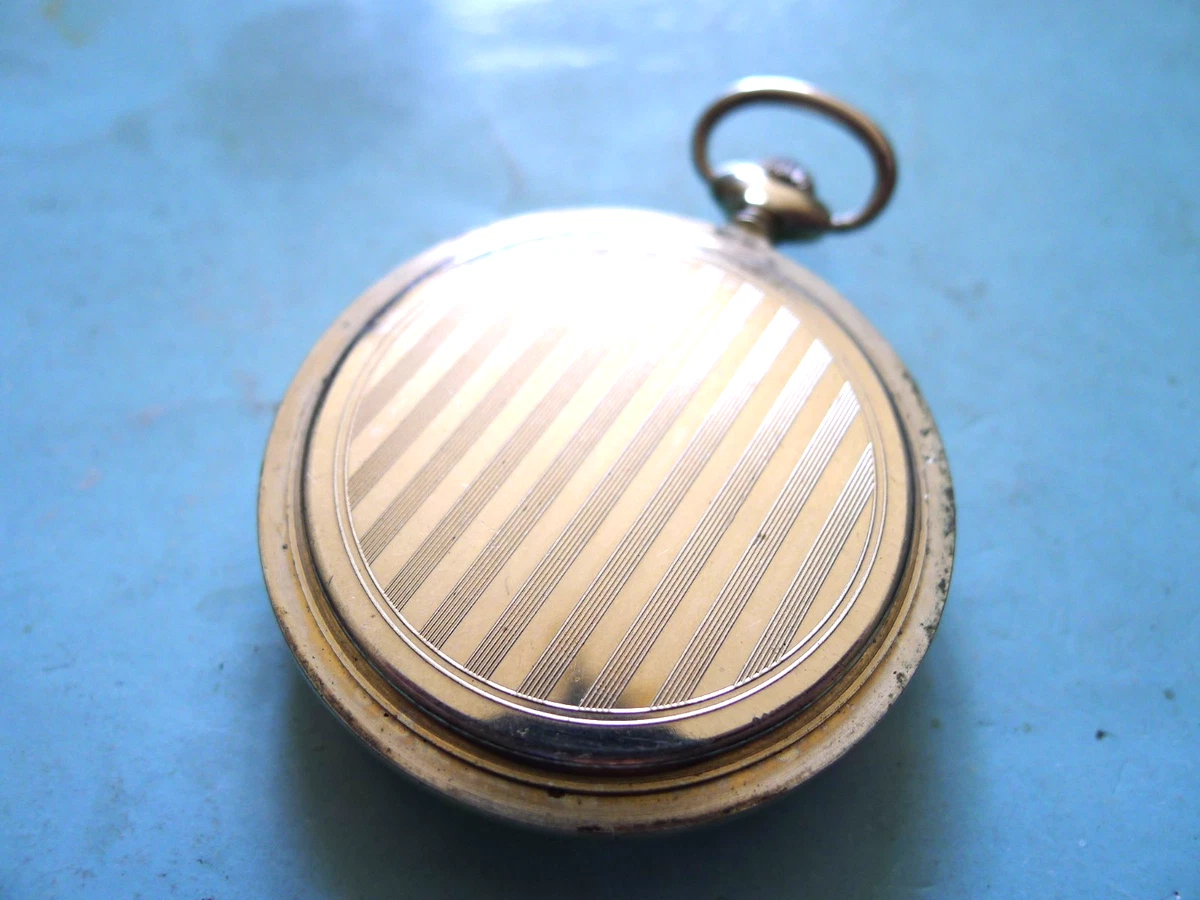 Reloj Bolsillo Sekonda 18J Delgado 50mm Esfera Blanca Níquel. Totalmente funcional... En muy buen estado
