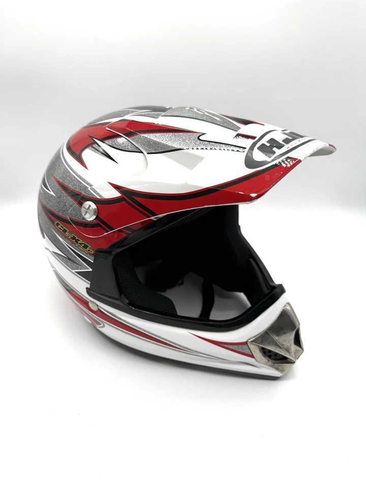 HJC CL-X4C 蒸汽青少年越野头盔红色黑色白色点认证 — 第 2/4 张图片