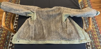 WW2 US Navy N-1 deck jacket sz 36, stencil, WWII alpaca USN VGC