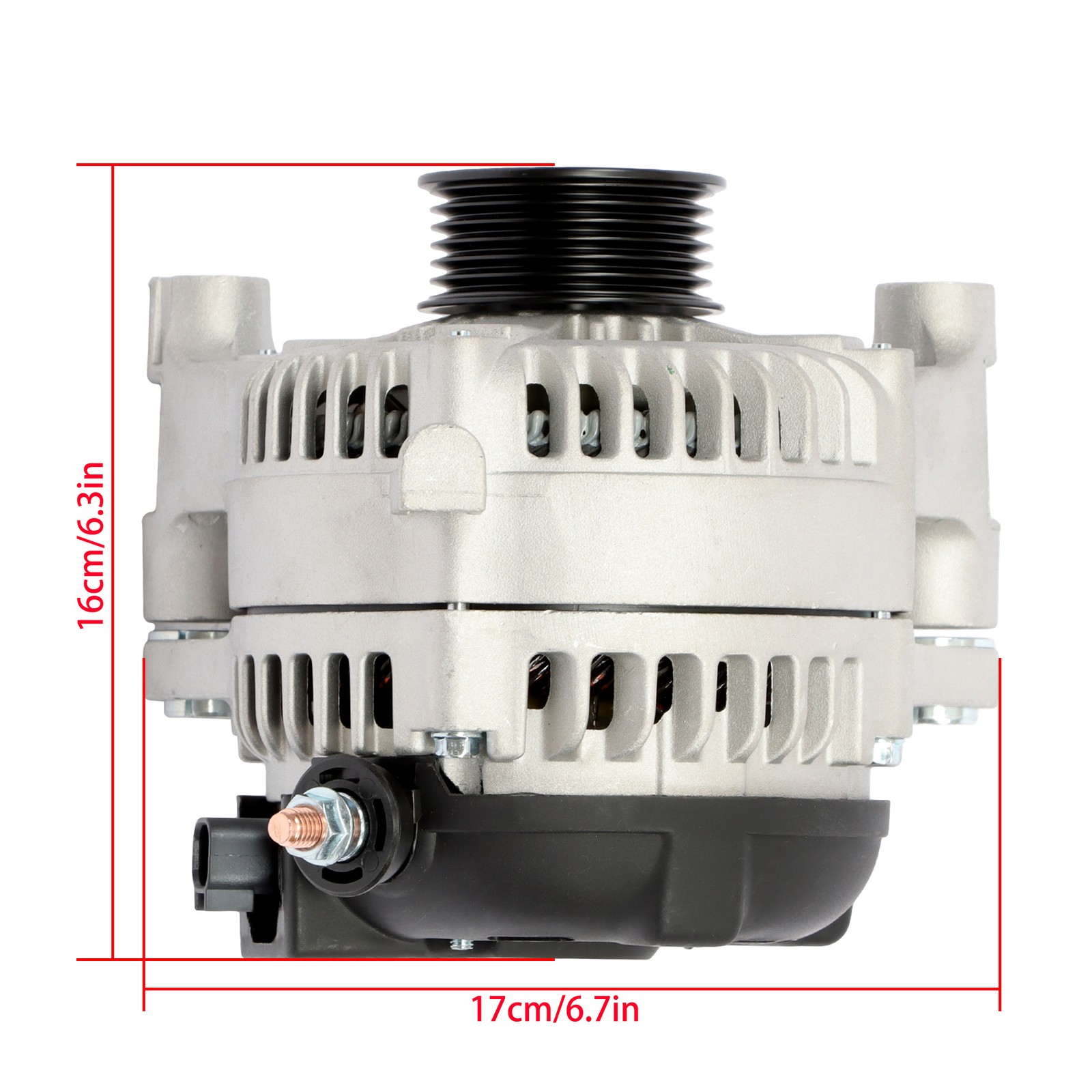 11584N Alternator For Jeep Wrangler 2012-18 Wrangler JK 160A 12V CCW 6-Groove thumbnail 3
