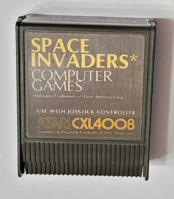 SPACE INVADERS Atari 400/800/XL/XE Game cartridge tested