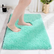 Mint Green Bathroom Rug 20x32 Inch NonSlip Plush Thick Bath Mat Absorbent