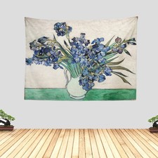 Vincent van gogh Irises Flower Hanging Tapestry 60
