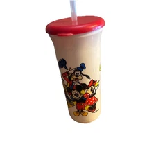 Mickey Mouse Sport Quart 32oz Drinking Cup Vintage Whirley Coca Cola WDW Refill