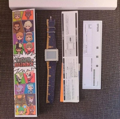 TIGER & BUNNY Smart Canvas Watch von EPSON Character Design mit Box & Handbuch