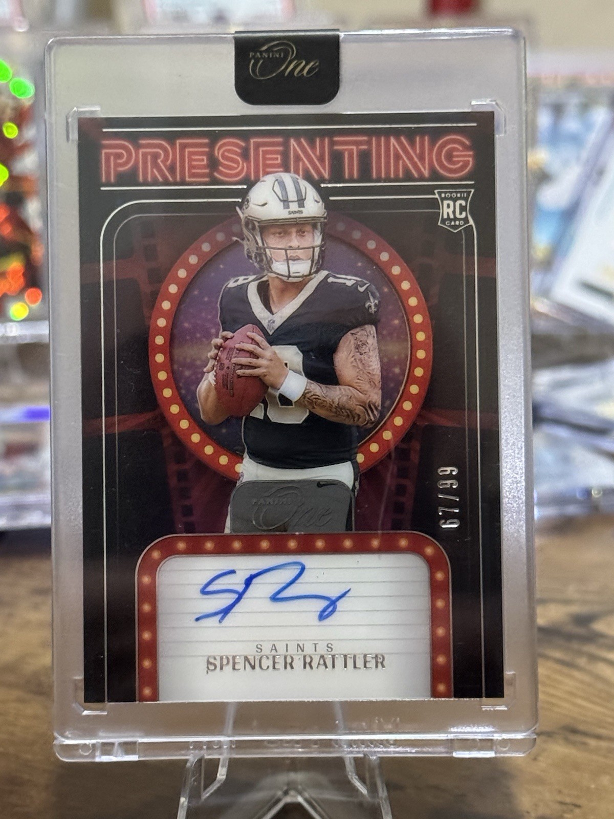 2024 Panini One - Presenting Spencer Rattler RC Rookie Auto /99