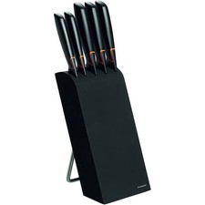 Fiskars Edge Messerblock mit 5 Messer Messers...