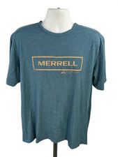Merrell Mens Blue Graphic Short Sleeve Shirt ...