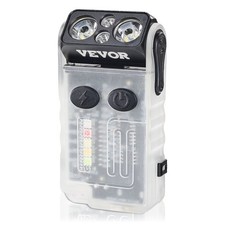 Mini LED Keychain Light - Rechargeable Flashlight w/ Clip  Magnetic Base