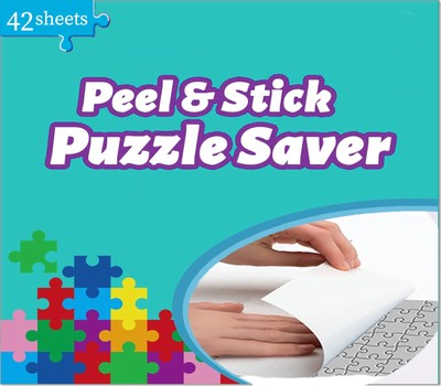 Puzzle Glue Sheets for 7 X 1000 Puzzles 42 Puzzel Saver Sheets Peel and Stick...