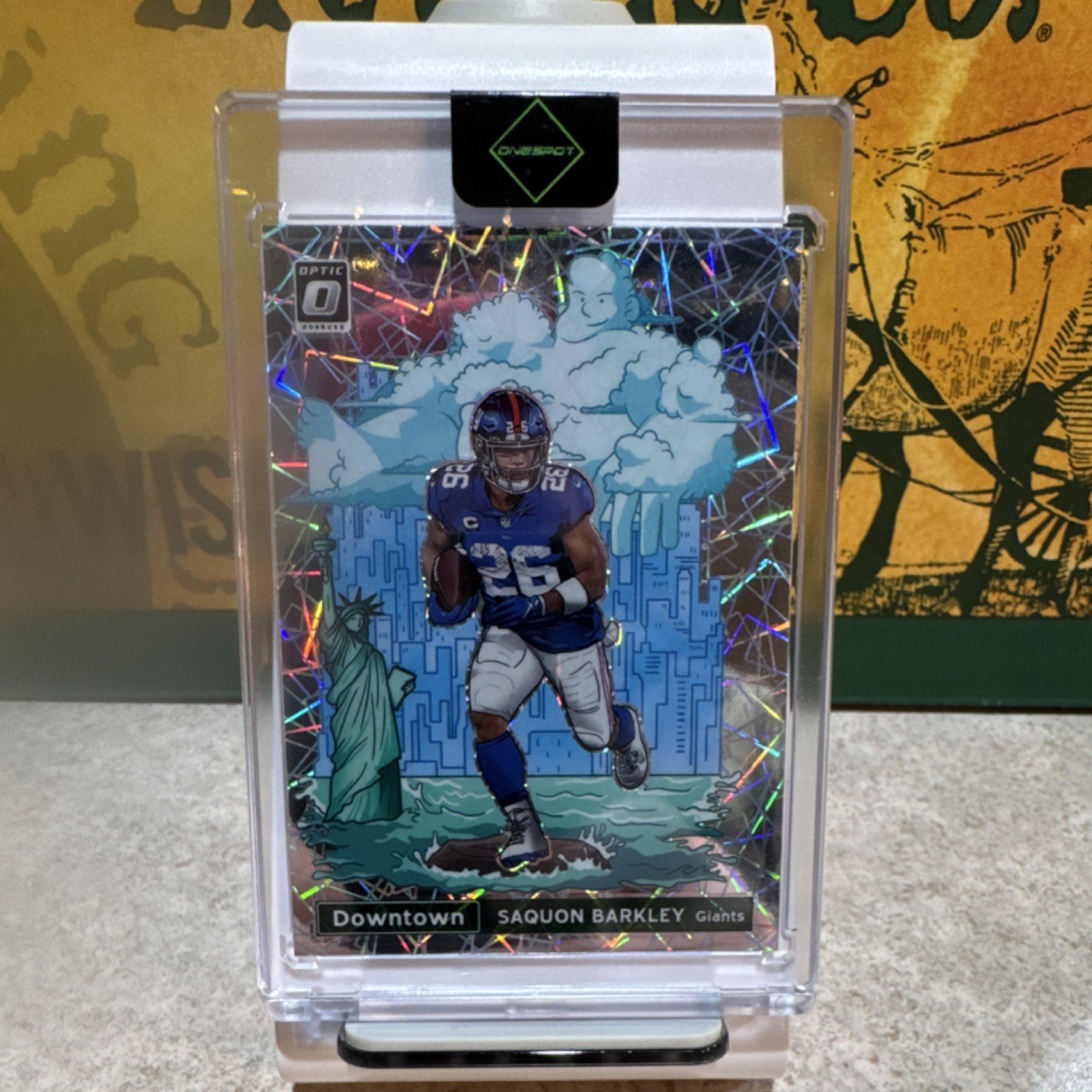 2021 Panini Donruss Optic Downtown Saquon Barkley New York Giants Prizm DT-6