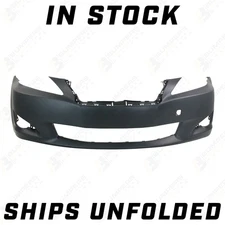 PRIMERED Front Bumper Cover SHIPS UNFOLDED for 2009 2010 Lexus IS250 IS350 09 10