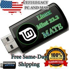 Linux Mint MATE 22.2 Bootable USB Installer   Latest Version Same-Day Shipping