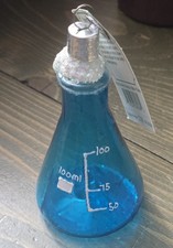 Old World Christmas Science Beaker Glass Blown Ornament for Christmas Tree
