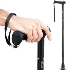 All Terrain Walking Cane for Men Women, Lightweight, Foldable, Adjustable, ...