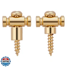 KAISH Set of 2 Stainless Steel Barrel Guitar String Guides Stainless String R