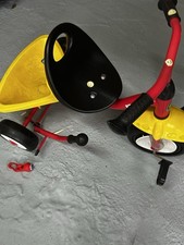 Kids Yellow Tricycle With A Trailer At The Back - Colours Black, Yellow And Red