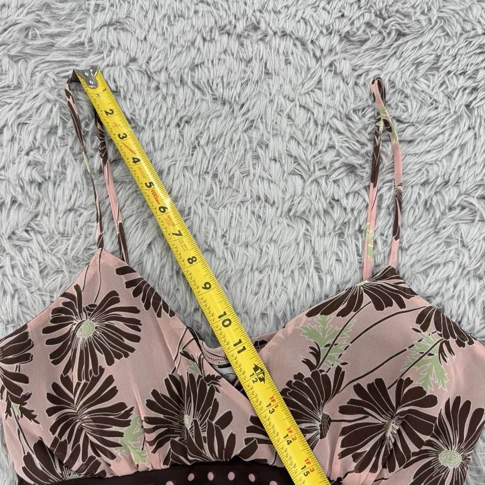 VTG Y2K Trixxi Fairy Grunge Dress Womens 11 Floral Babydoll Boho Handkerchief - Image 3 of 4