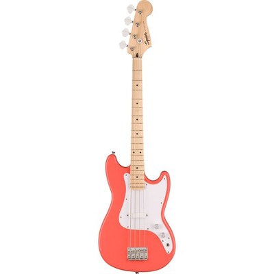 Squier Bronco Bass MN Tahitian Coral - E-Bass