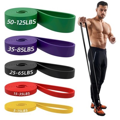 NOEAIKE Resistance Bands,Long Exercise Bands for Men & Women Home Gym - Black 
