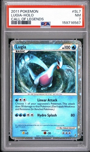 Lugia graded PSA 7 for sale on eBay