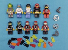 Lego Aquazone 10 Figur Taucher Diver 7772 6125 6175 6155 6442 60091 8080 8057