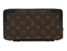 Louis Vuitton Monogram Daily Organizer Portafoglio Lungo Nero Usato