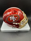 Vernon Davis & Navarro Bowman Signed 49ers Flash Mini Helmet Radtke COA