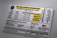 Trailer ID Vin Label and Tire Pressure Decal Professional 3M VINYL - SHIPS FAST