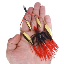 5Pack Spinnerbait Fishing Lures Buzzbait 13cm/22.6g Blade Bait Spoon Tackle