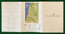 Chambers Bay Golf Scorecard (New & Unused) US...