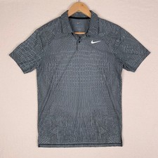 NEW Nike Tour Dri-FIT ADV Golf Polo Shirt Mens S Gray Performance Jacquard Knit