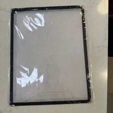 Excello Global Products SPLSMENU21PK Menu Holder 8.5x11 Clear/Black/Gold