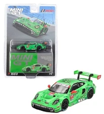 Mini GT 1:64 Porsche 911 GT3 R #77 AO Racing 2024 IMSA Daytona 24 Hrs MGT00889 .
