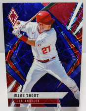 2021 Panini Chronicles Mike Trout Phoenix Blue Velocity #19 Los Angeles Angels