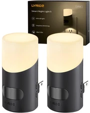 LED Night Lights Plug into Wall with Motion Sensor, 1-150LM Dimmable Plug-in ...