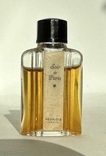 Miniatur "Soir de Paris" von Bourjois Bakelitkappe und Gummisauger