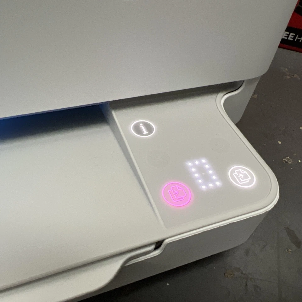 HP ENVY 6055e Thermal Inkjet All-In-One Printer - White W/ New Ink (D2) - Image 4 of 4