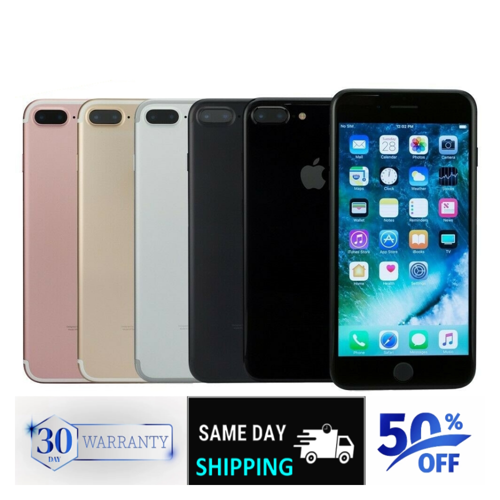 Apple iPhone 7 Plus - 32GB/128GB - Unlocked, Gold, Black, Silver