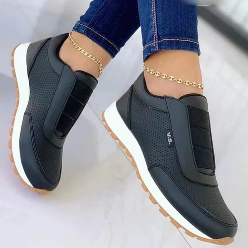 Womens Breathable Non-Slip Walking Shoe Walking Comfort Low Top Sneakers Work - Foto 7 di 15