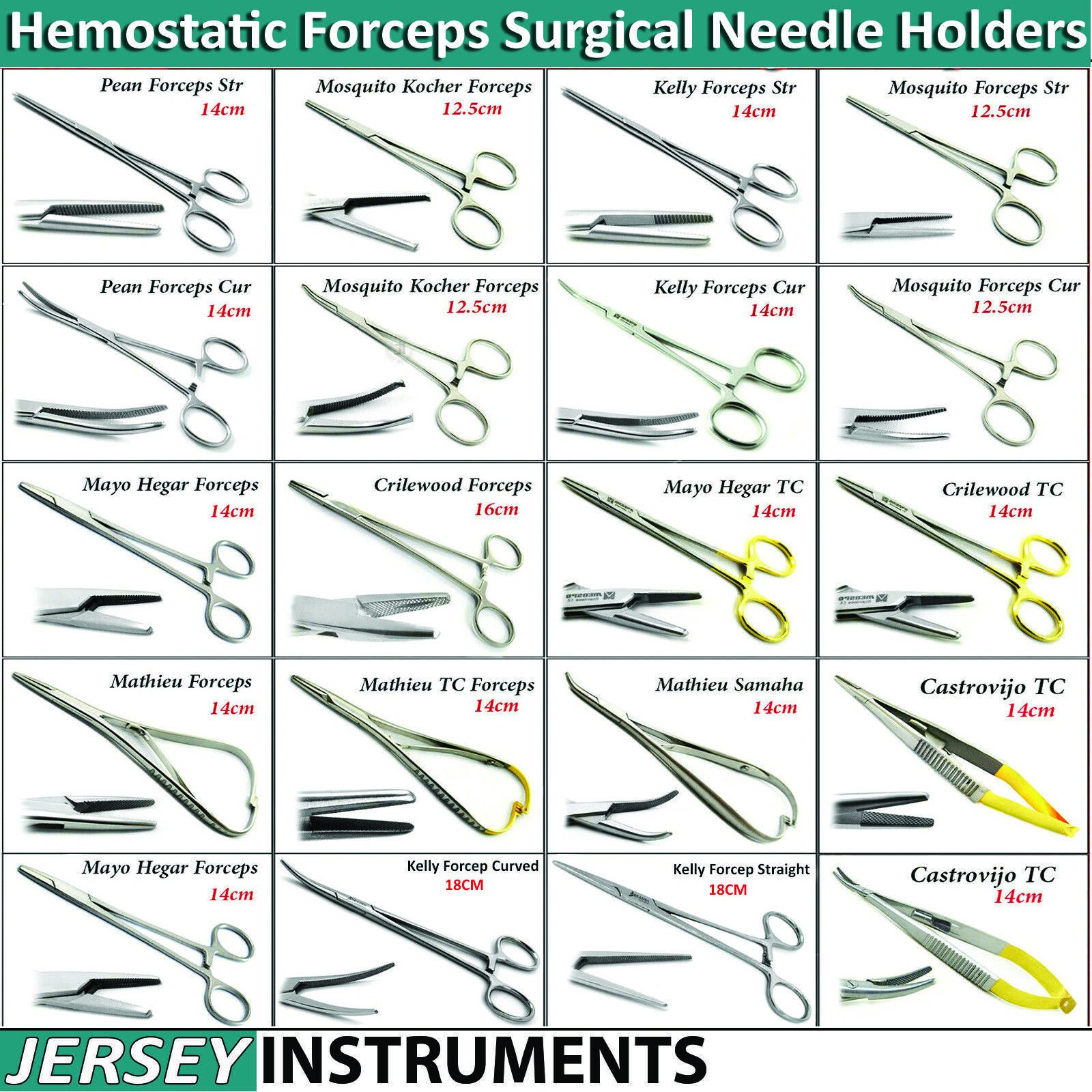 Hemostat Hemostatic Forceps Locking Artery Tissue Clamp Surgical Needle  Holders