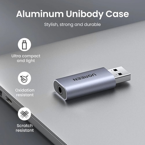 Sound Card USB to 3.5mm Audio Interface Adapter for Earphone Mic for PC Laptop - 第 5/26 張圖片