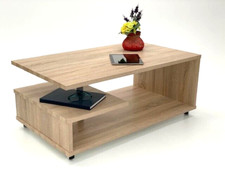 Couchtisch Wohnzimmertisch Beistelltisch Tim 103x57cm Sonoma Eiche Sägerau Neu