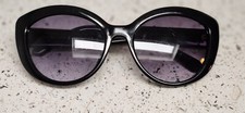 Kate Spade Sherrie/O/S Black Frames Purple Lenses Used Heavy Wear
