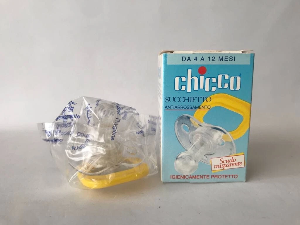 Vintage chicco baby schnuller succhietto artsana pacifier cherry silicone
Opens in a new window or t